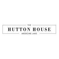 The Hutton House Medicine Lake logo with black text on a white background inside a rectangular border.