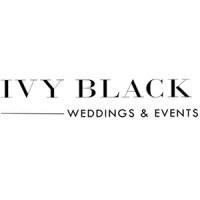 Ivy Black Weddings & Events logo in black text on a white background.